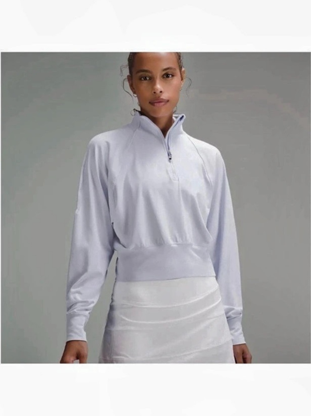 Lululemon It's Rulu Cropped Half Zip